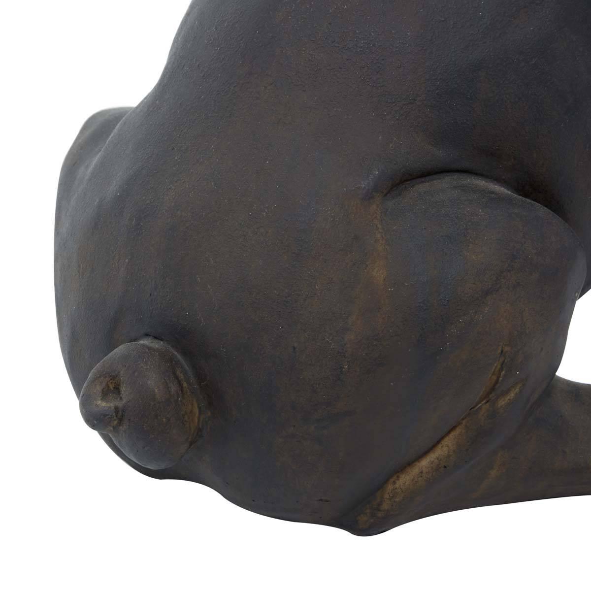 9th & Pike® Brown Polystone Bulldog Sculpture
