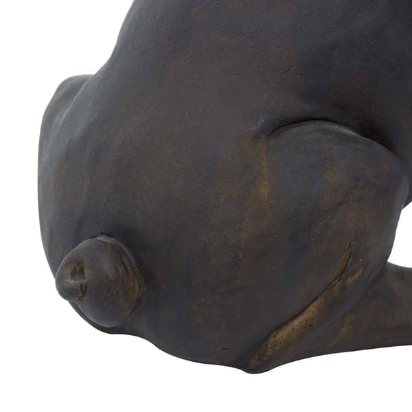 9th & Pike® Brown Polystone Bulldog Sculpture