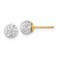 Gold Classics&#40;tm&#41; 6mm Crystal Stud Earrings - image 1