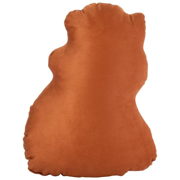 Nourison Gingerbread Cat Shaped Decorative Pillow - 13x17