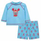 Baby Boy (6-24M) Little Me(R) Lobster Rashguard Swim Set - image 1