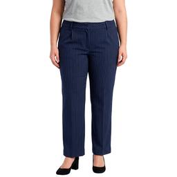 Plus Size Preswick & Moore(R) Wide Leg Pinstripe Pants