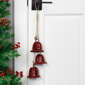 Northlight Trio Red Fluted Christmas Bells  - Set of 2 - image 1