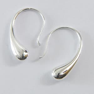 Curved Teardrop Earrings - image 