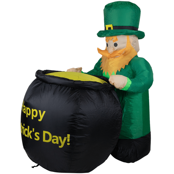Northlight 4ft. LED Lighted Inflatable Leprechaun