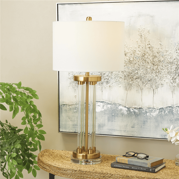 9th & Pike® Glam Clear Crystal Table Lamp