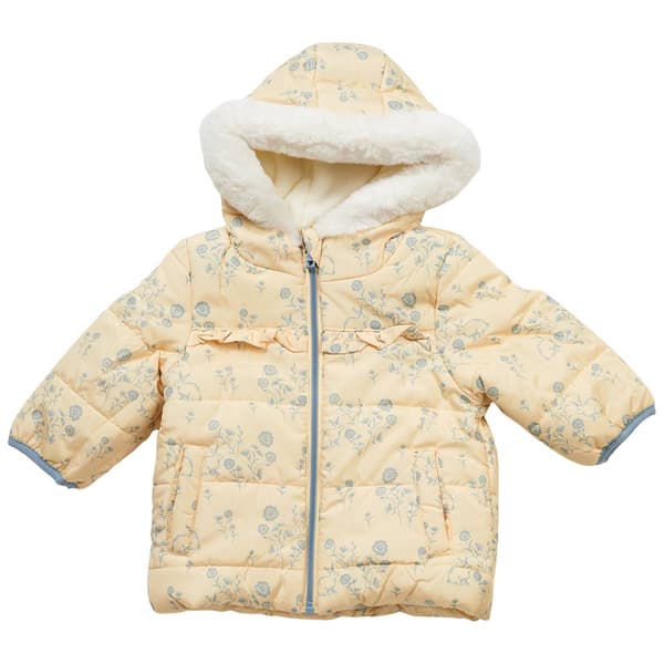 Baby Girl &#40;12-24M&#41; Wippette&#40;R&#41; Floral & Bunny Puffer - image 