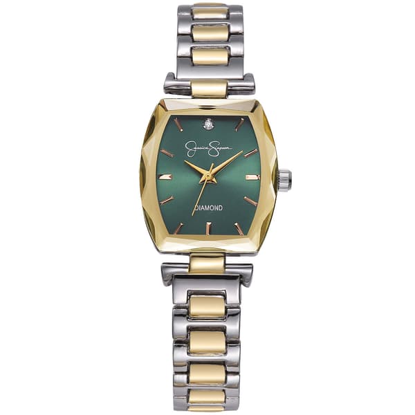 Womens Jessica Simpson 24mm Two-Tone Watch - JSD0007TTG - image 