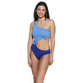 Juniors Cyn & Luca Carrie Cut Out One Shoulder One Piece Swimsuit