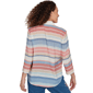 Petite Alfred Dunner Camden Market Stripe Button Front Blouse - image 2
