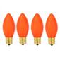 Sienna C9 Opaque Orange Christmas Replacement Bulbs - Set of 4 - image 2