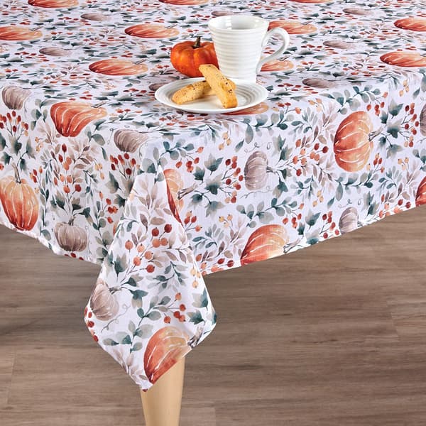 Laurel Ashley(R) Pumpkin Vine Tablecloth - image 