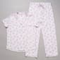 Womens Shabby Chic Short Sleeve Floral Pajama Set - image 2