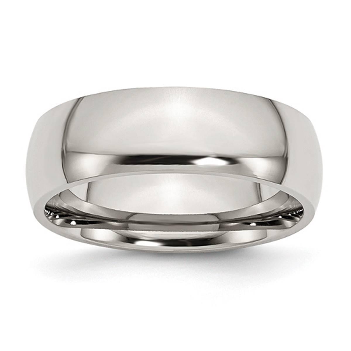 Mens Gentlemen’s Classics™ Stainless Steel 7mm Polished...