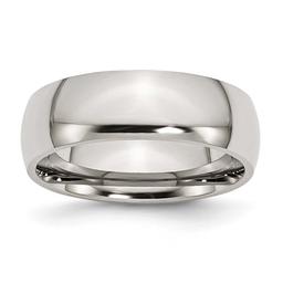Mens Gentlemen's Classics(tm) Stainless Steel 7mm Polished Band