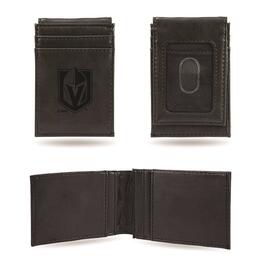 Mens NHL Vegas Golden Knights Faux Leather Front Pocket Wallet