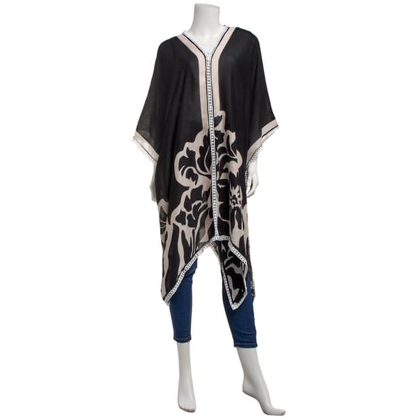 Womens Modena Floral Caftan Kimono