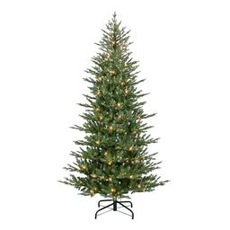 Puleo International 7.5ft. Pre-Lit Alberta Spruce Christmas Tree