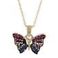 Crystal Kingdom Multi Crystal Butterfly Necklace - image 1