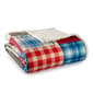 Micro Flannel&#40;R&#41; Berry Patch Plaid Reverse to Sherpa Blanket - image 1