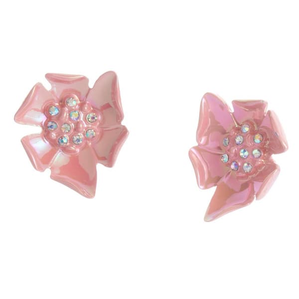 Betsey Johnson Garden Glam Flower Stud Earrings