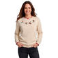Womens Hasting & Smith Reindeer Border Fleece Sweatshirt - image 1
