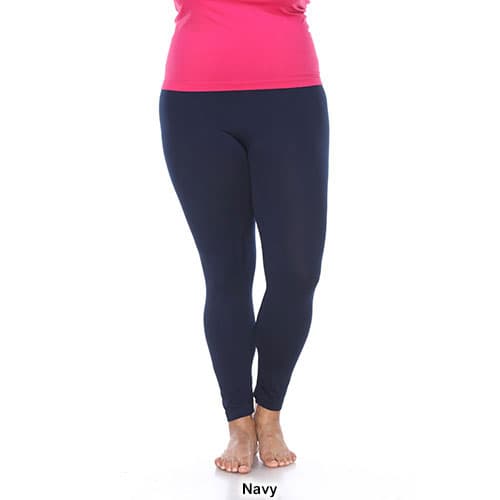 Plus Size White Mark Super Stretch Solid Leggings
