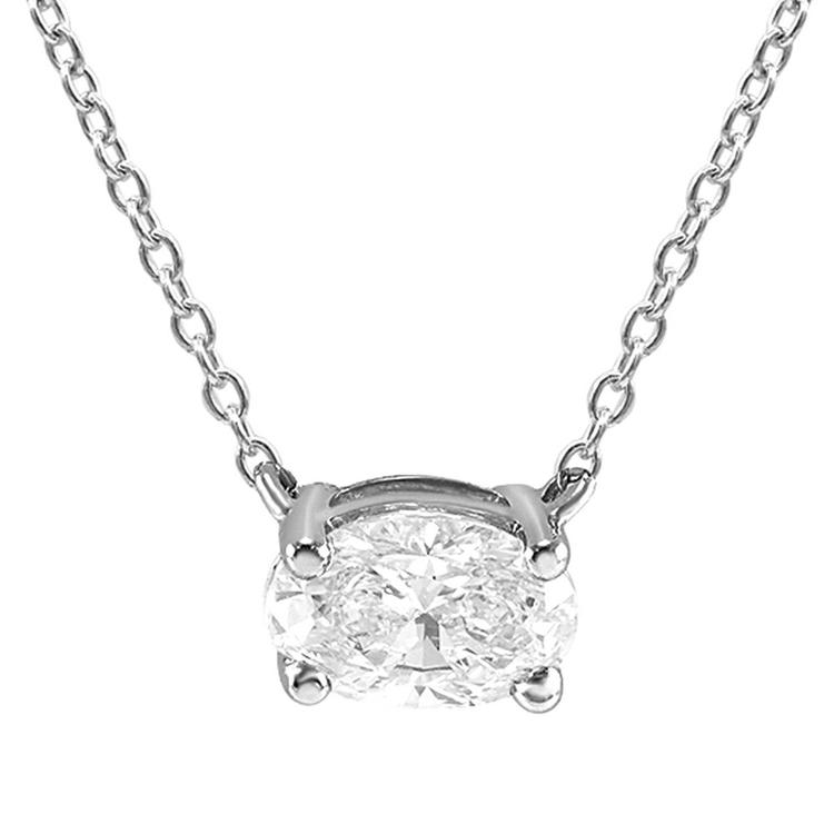 Nova Star® 1/2ctw. Lab Grown Diamond & 14kt. White Gold Pendant