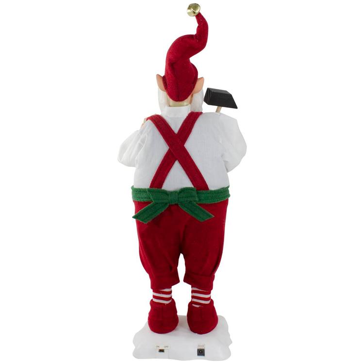 Northlight Seasonal 24in. Animated Elf Christmas Figurine