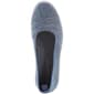Womens Ashley Blue Solid Canvas Slip On Flats - image 5