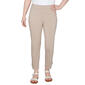 Womens Emaline Patras Solid Tech Stretch Button Capri Pants - image 1