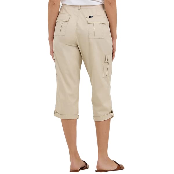 Womens Lee Ultra Lux Flex-to-Go Relaxed Fit Solid Cargo Capri