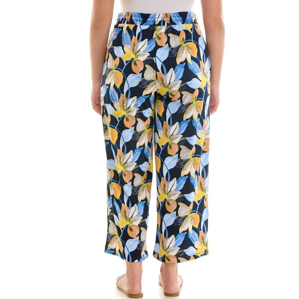Womens Zac & Rachel Pull On Floral Wide Leg Pants