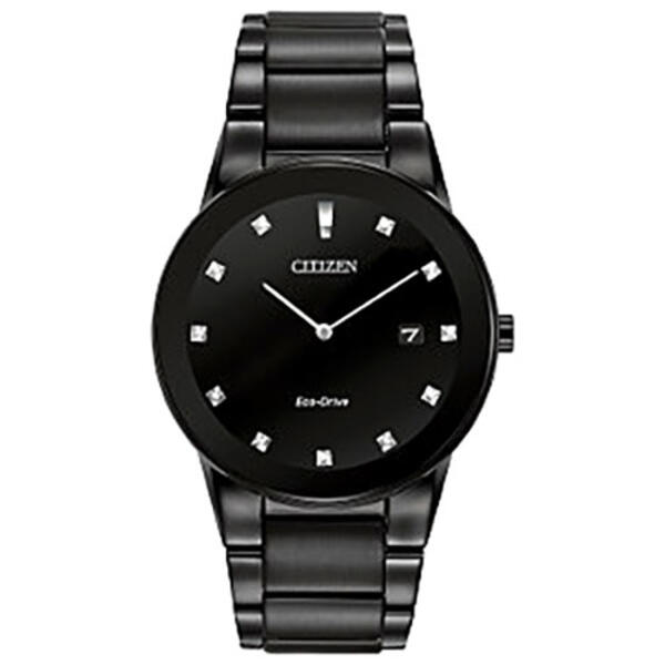 Mens Citizen&#40;R&#41; Axiom Black Dial Bracelet Watch - AU1065-58G - image 