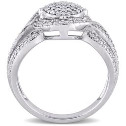 Diamond Classics™ 10kt. White Gold 1/2ctw. Diamond Swirl Ring