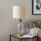 HomeRoots 26in. Brown Mason Jar Table Lamp with Drum Shade - image 2