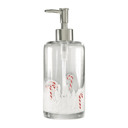 Avanti Candy Canes Glass Soap & Lotion Dispenser