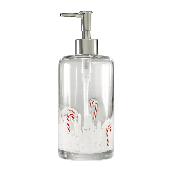 Avanti Candy Canes Glass Soap & Lotion Dispenser
