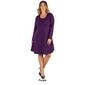 Plus Size 24/7 Comfort Apparel Long Sleeve Shift Dress - image 6