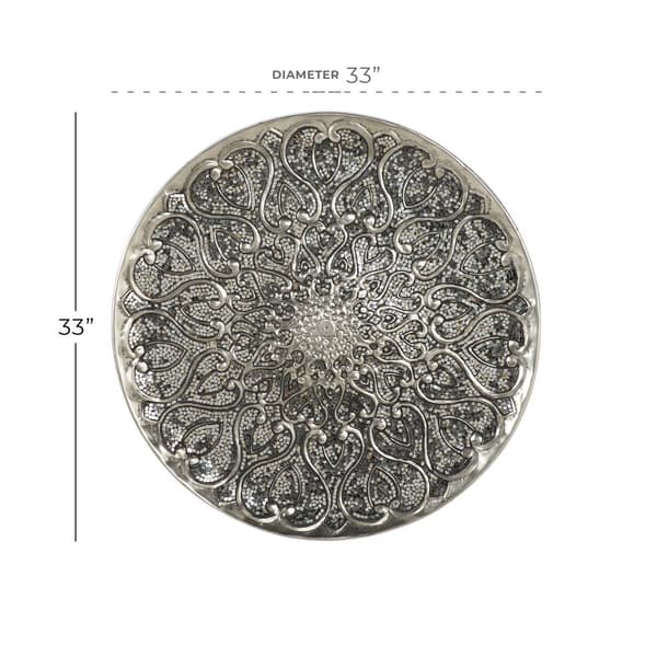 9th & Pike&#174; Glam Ornamental Round Metallic Wall D&#233;cor
