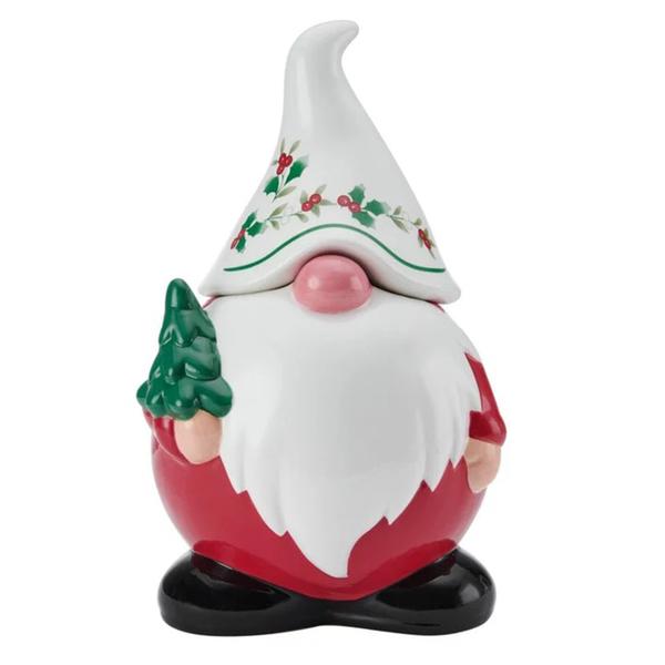 Pfaltzgraff Winterberry 10in. Gnome Cookie Jar