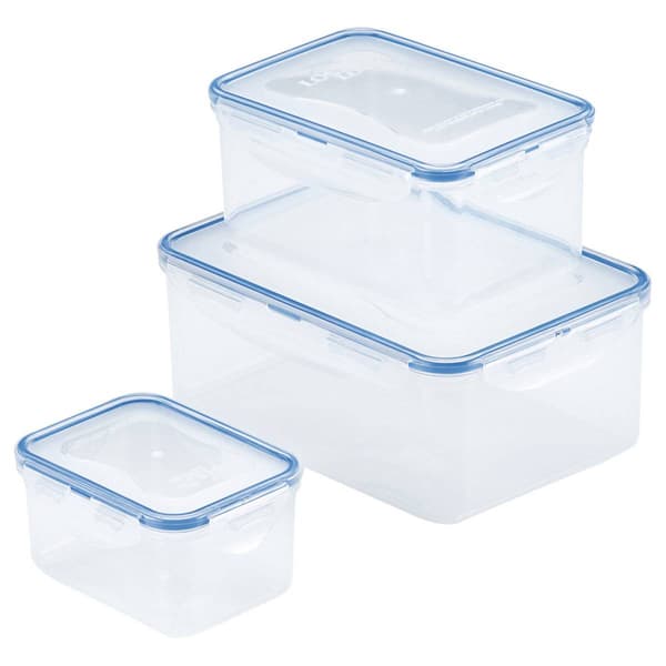Lock & Lock Easy Essentials&#40;tm&#41; 6pc. Rectangular Food Storage Set - image 