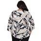 Plus Size Alfred Dunner Detail Driven 3/4 Sleeve Palm Leaf Blouse - image 2