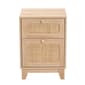 Baxton Studio Elsbeth Light Brown Wood 1-Drawer End Table - image 4