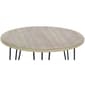 9th & Pike® Brown Wood and Metal Modern Accent Table - image 3
