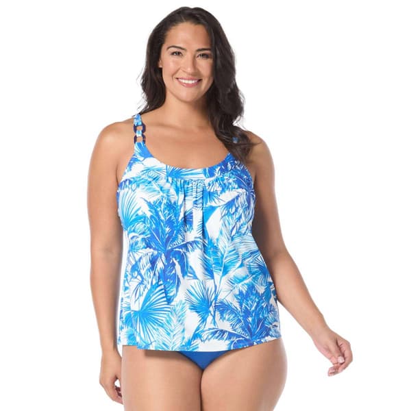 Womens CoCo Reef Palm Tree Paradise Ultra Fit Tankini Swim Top