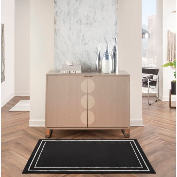 Nourison Essentials Double Border Indoor/Outdoor Area Rug
