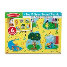 Melissa &amp; Doug(R) 6pc. Nursery Rhymes 1 Sound Puzzle