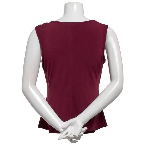 Juniors A. Byer Drape Neck Top with Hardware