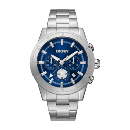 Mens DKNY Bryant Park Chronograph Blue Dial Watch - DK1G051M0055